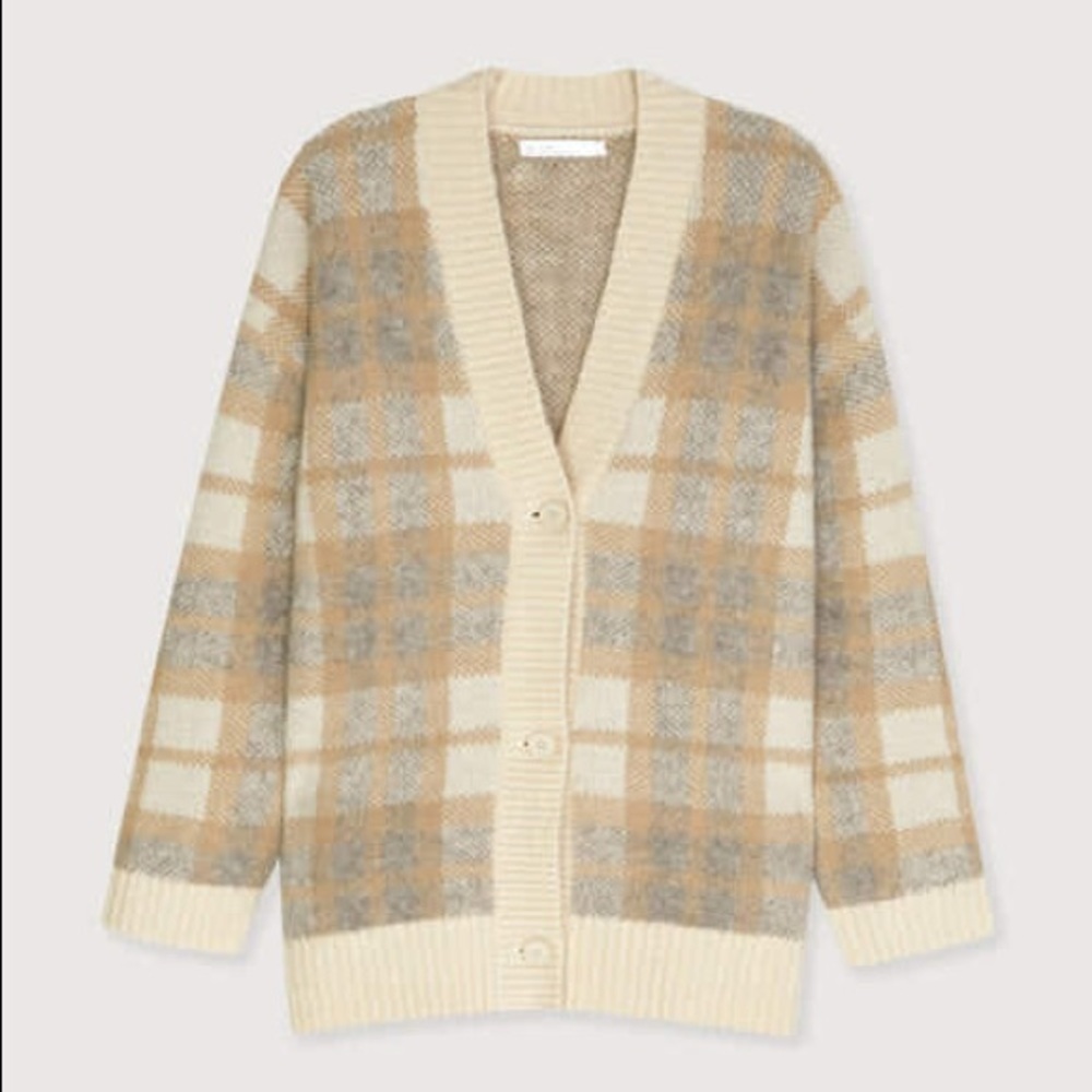 Oak + Fort Oversized Fuzzy Cardigan